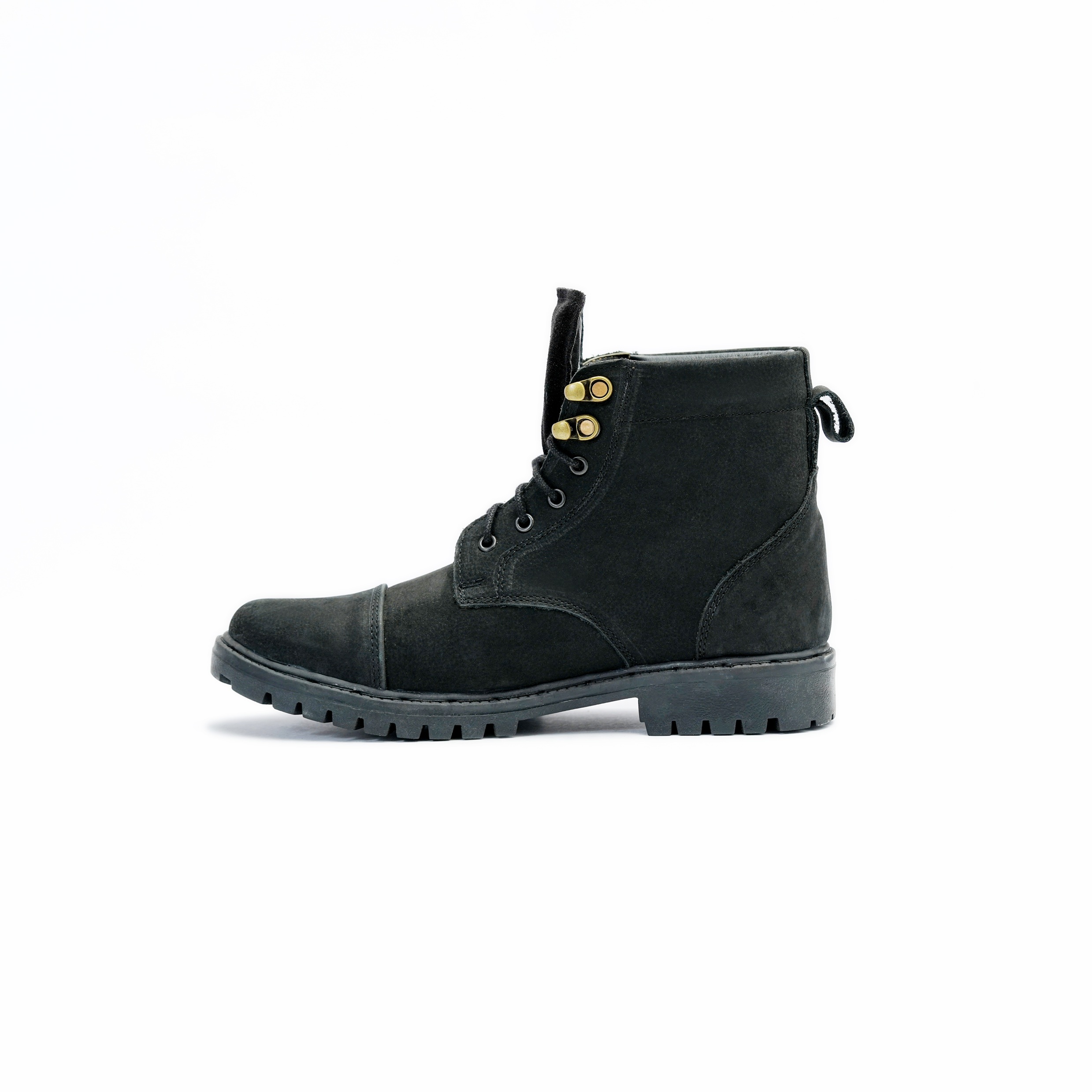 Men's Casual Lace Up Ankle Boot with Textured Grip and Reinforced Toe Panel Image 4