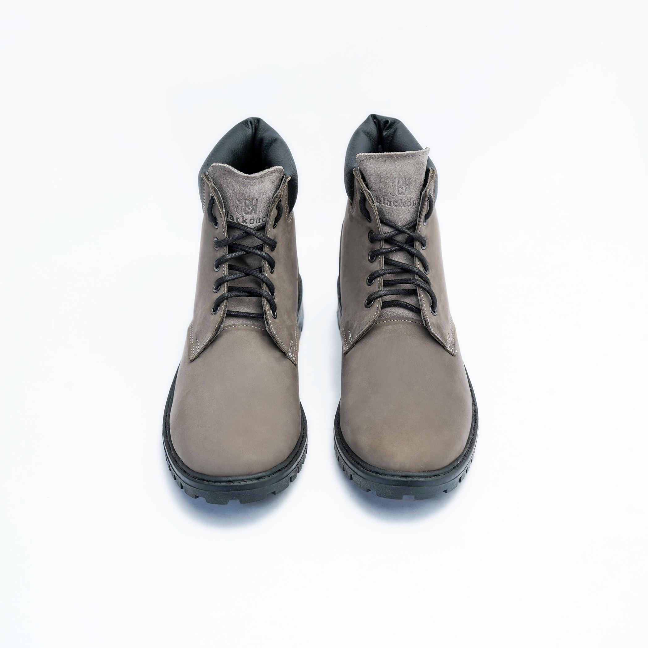 Men's Casual Lace Up High Ankle Boot with Textured Grip Image 5
