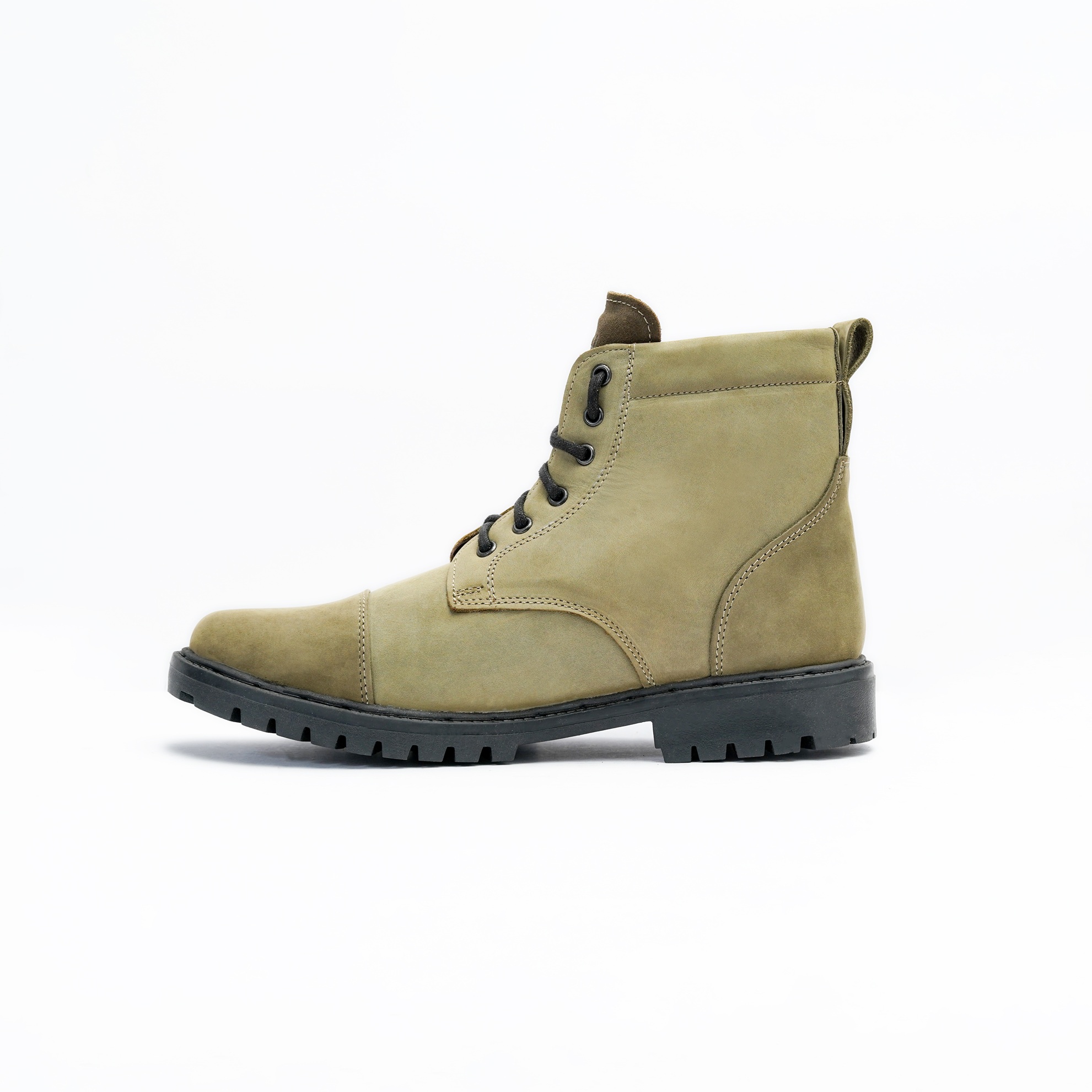 Men's Casual Lace Up Ankle Boot with Textured Grip Image 5