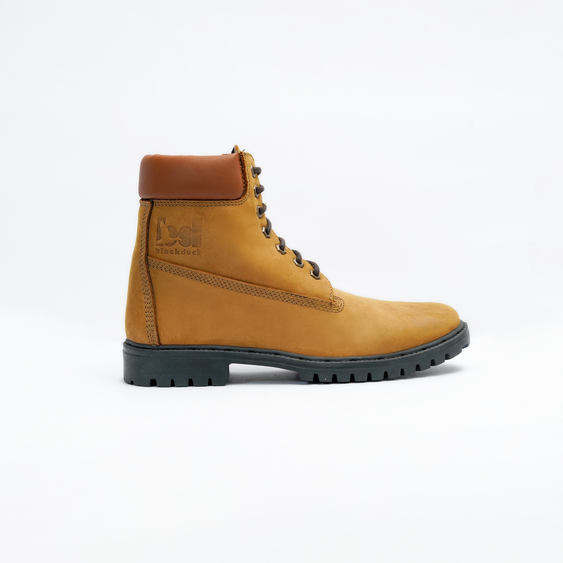 Men's Casual Lace Up High Ankle Boot with Textured Grip Image 4