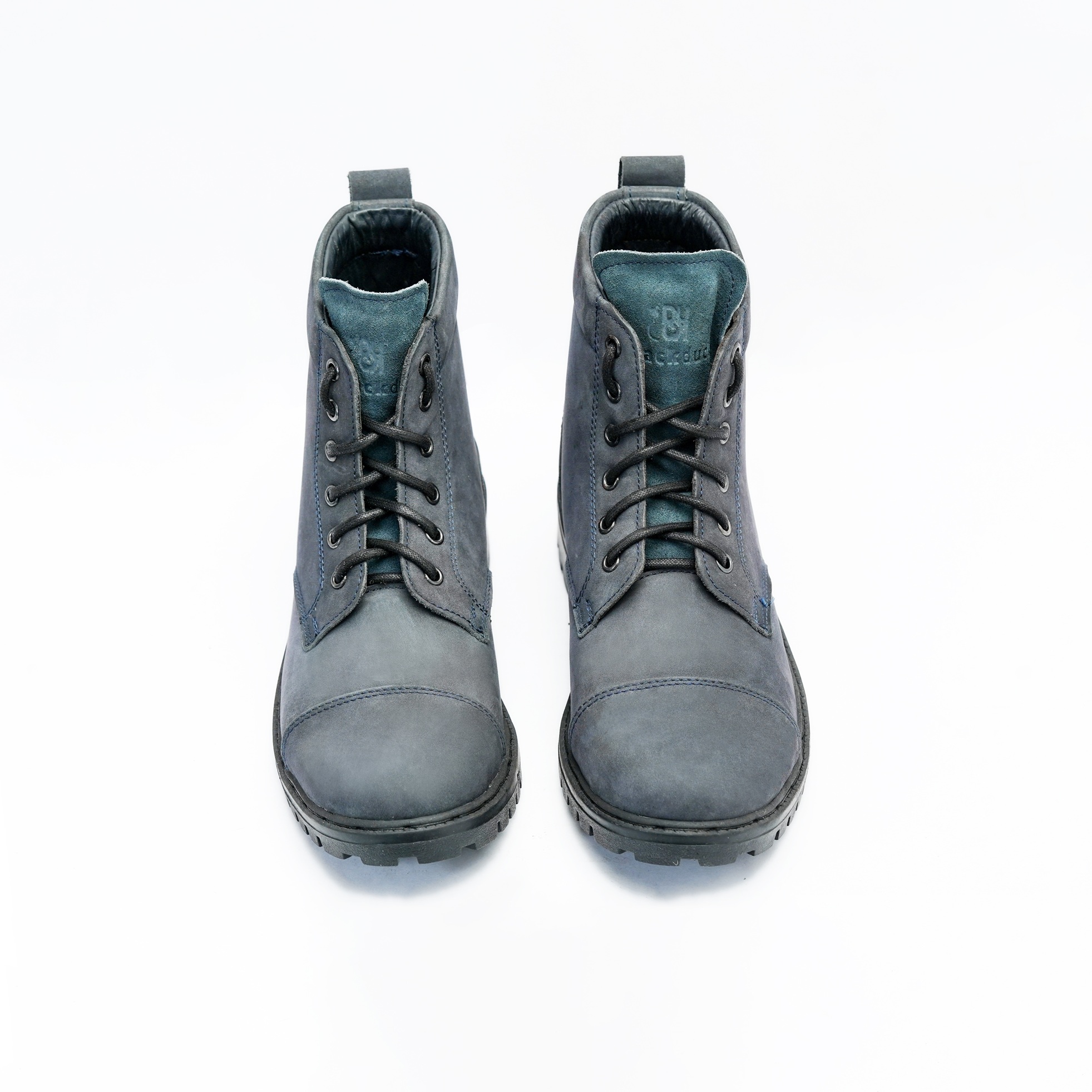 Men's Casual Lace Up Ankle Boot with Textured Grip and Reinforced Toe Panel Image 3