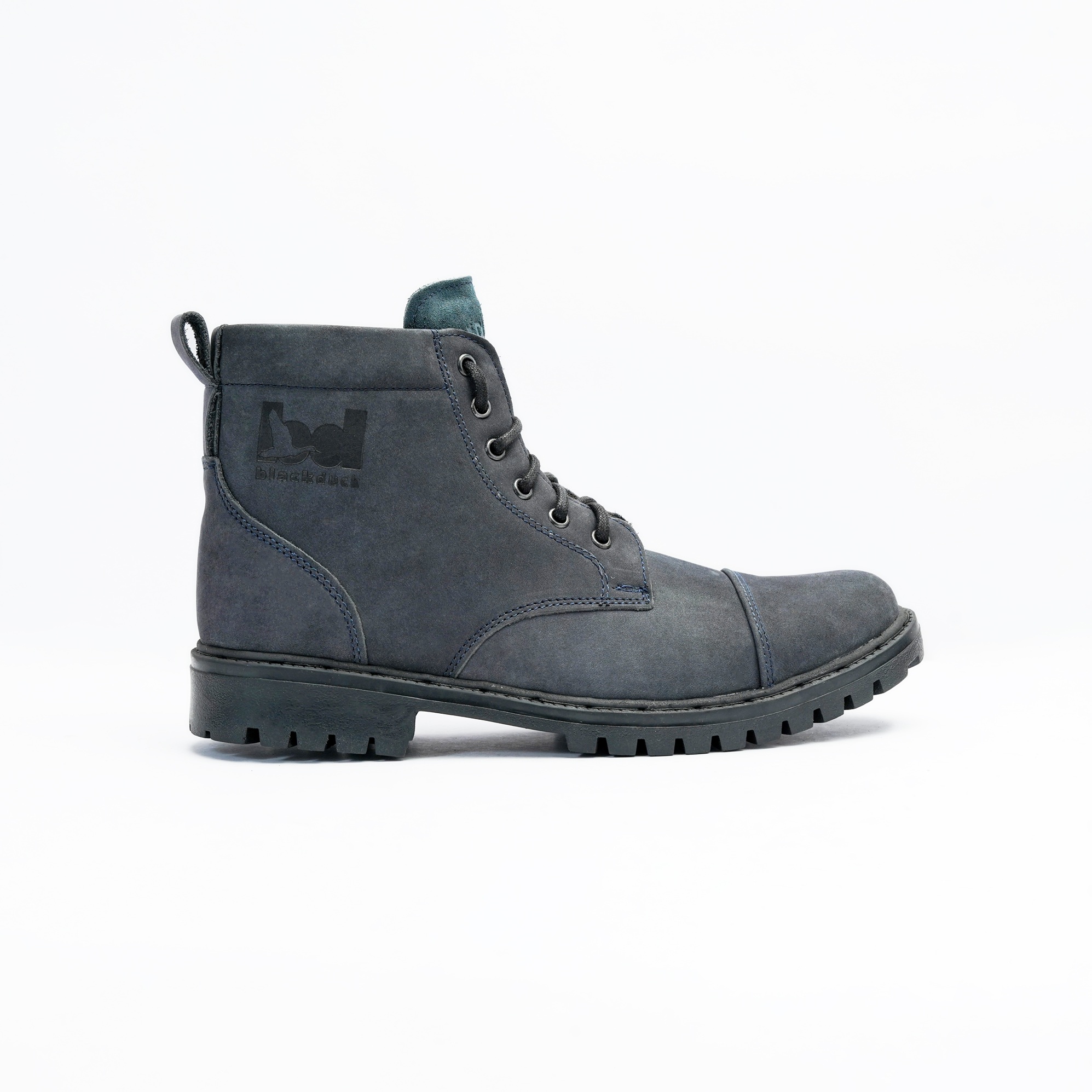 Men's Casual Lace Up Ankle Boot with Textured Grip and Reinforced Toe Panel Image 4
