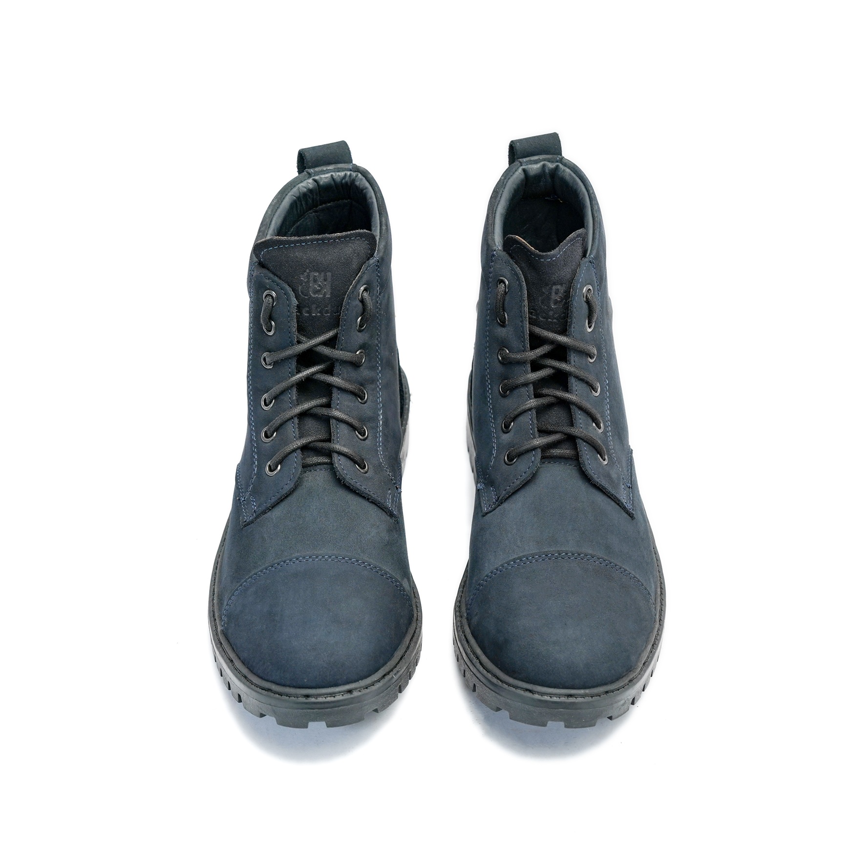 Men's Casual Lace Up Ankle Boot with Textured Grip and Reinforced Toe Panel Image 3