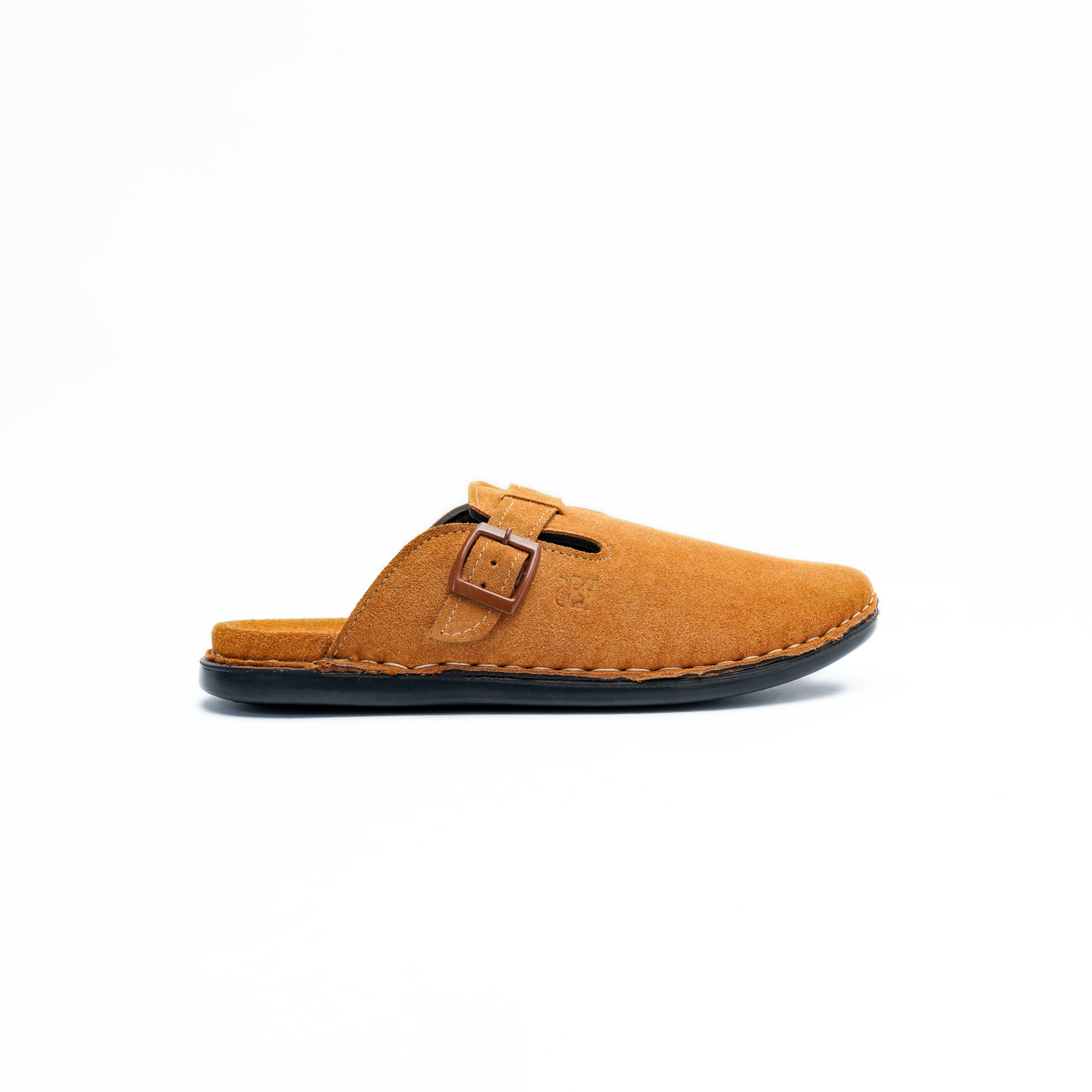 Men's Clog Style Slip On Sandal with Adjustable Buckle Strap Image 3