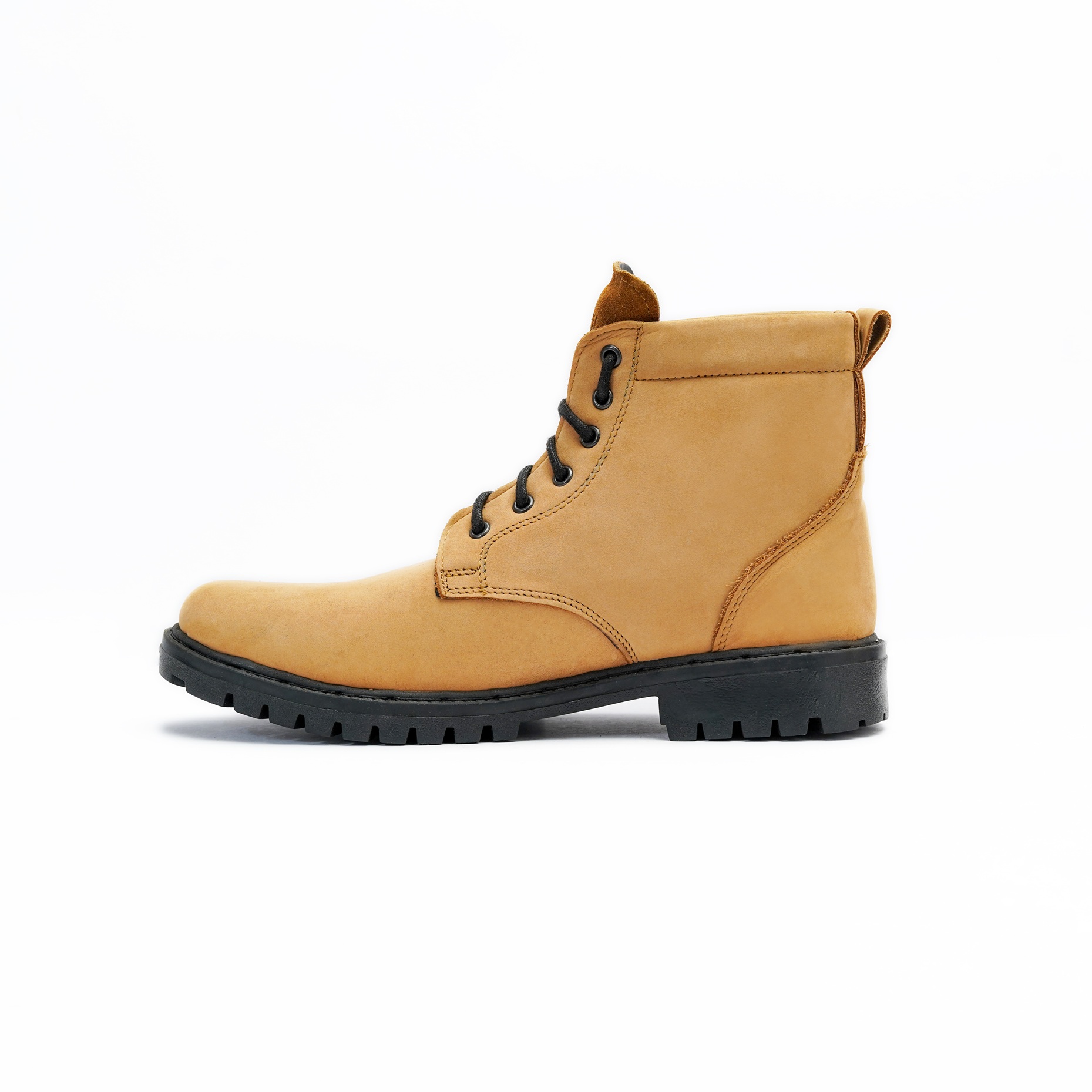 Men's Casual Lace Up Ankle Boot with Textured Grip Image 4