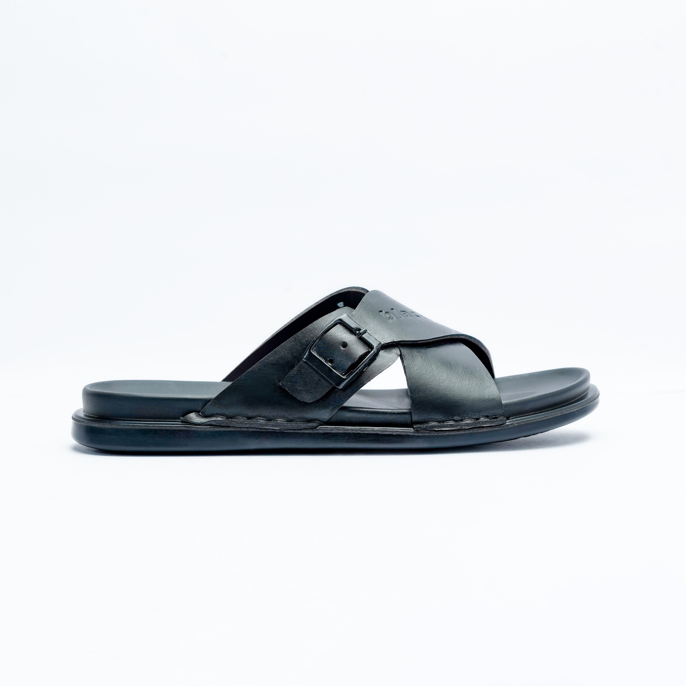 Men's Slip On Style with Wide Front Strap Sandal Image 3