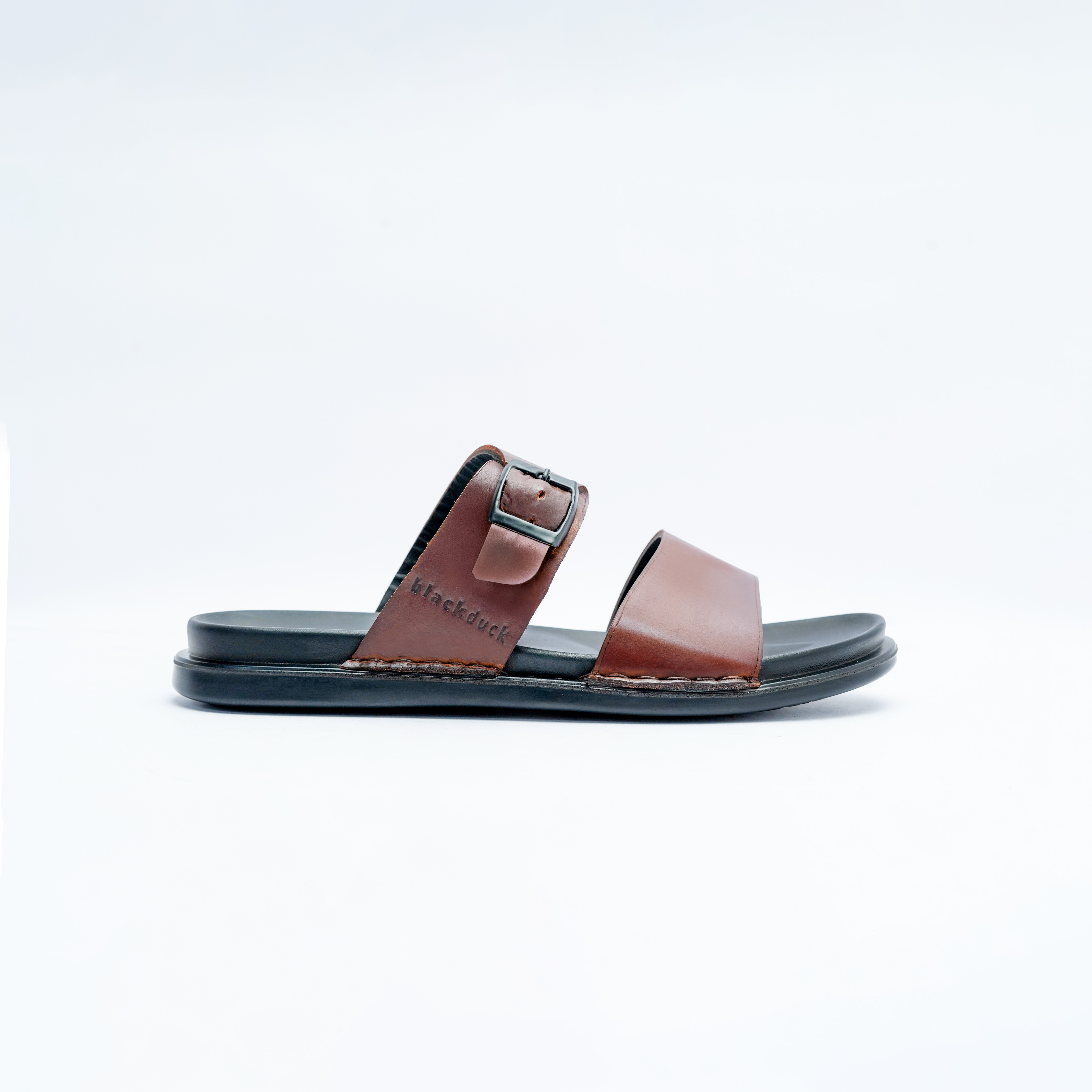 Men's Upper Strap Slip on Style Sandal with Modern Rugged Look Image 3