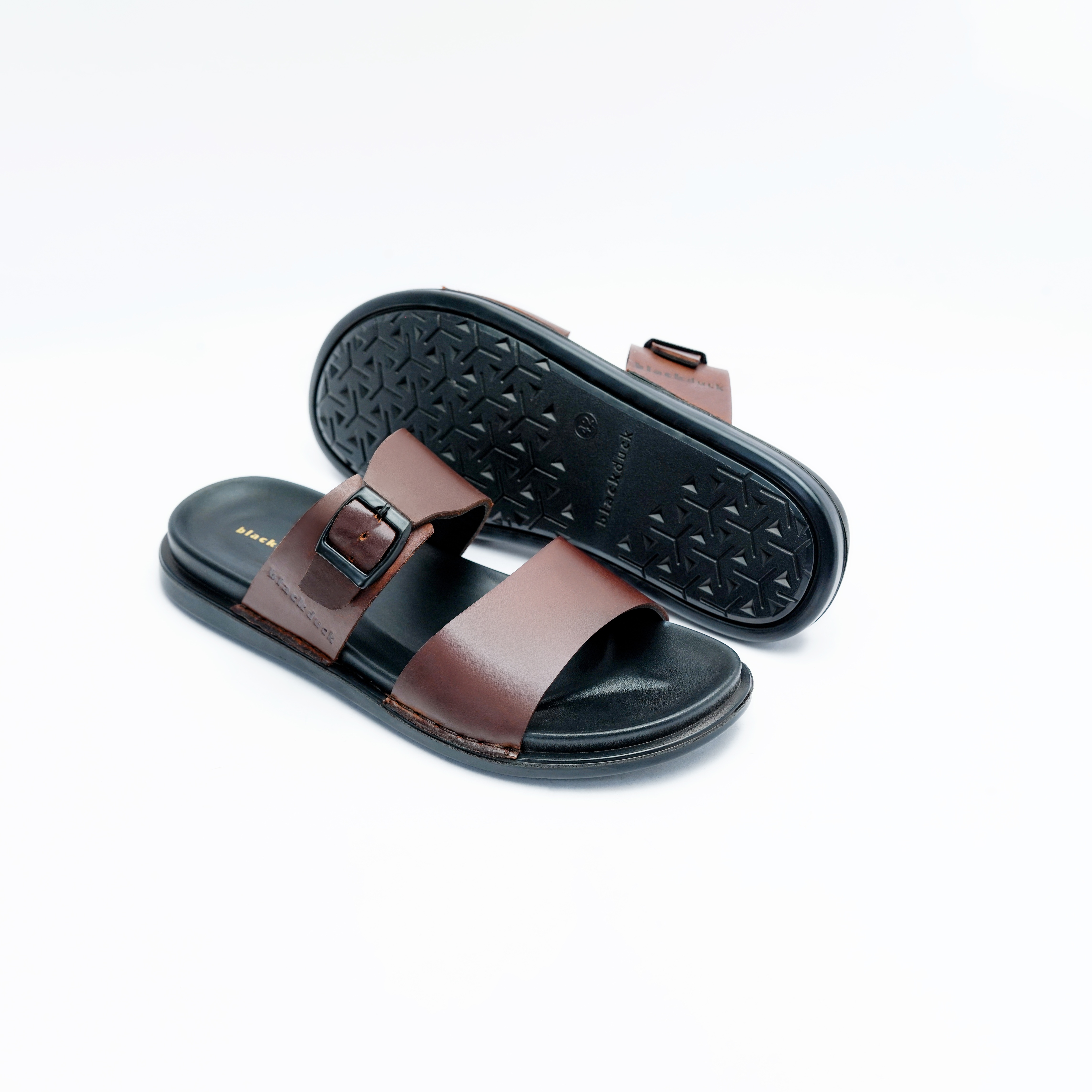 Men's Upper Strap Slip on Style Sandal with Modern Rugged Look Image 4